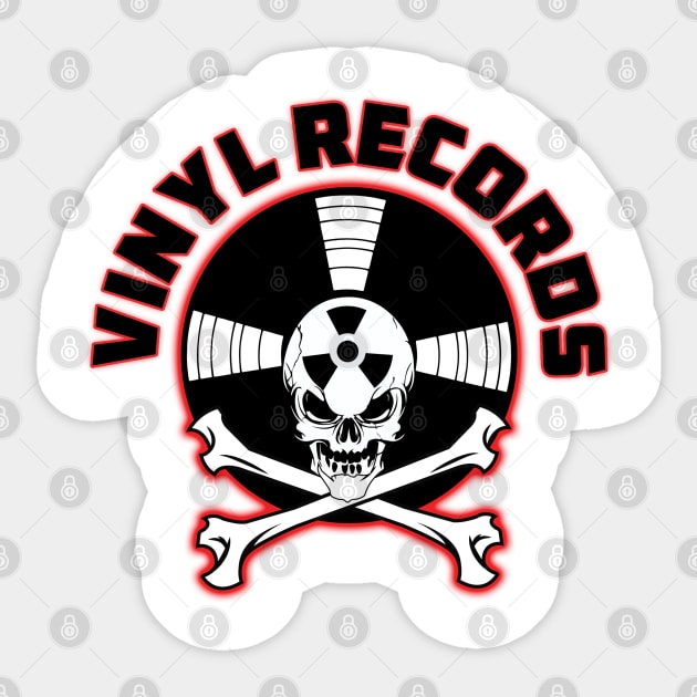 Vinyl Skull Sticker by Elijah101